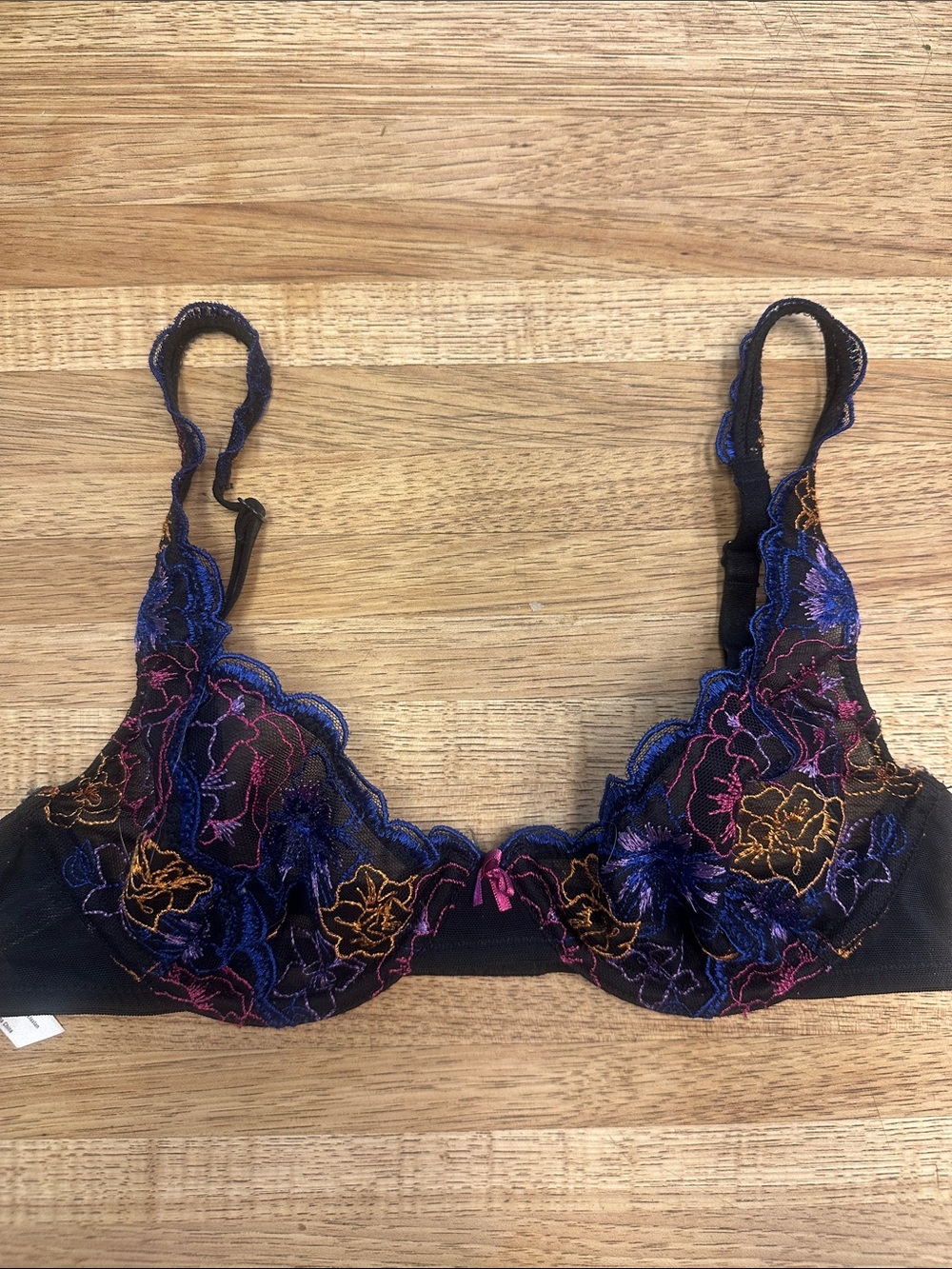 Free People Intimates Black Lace Bra, 32C